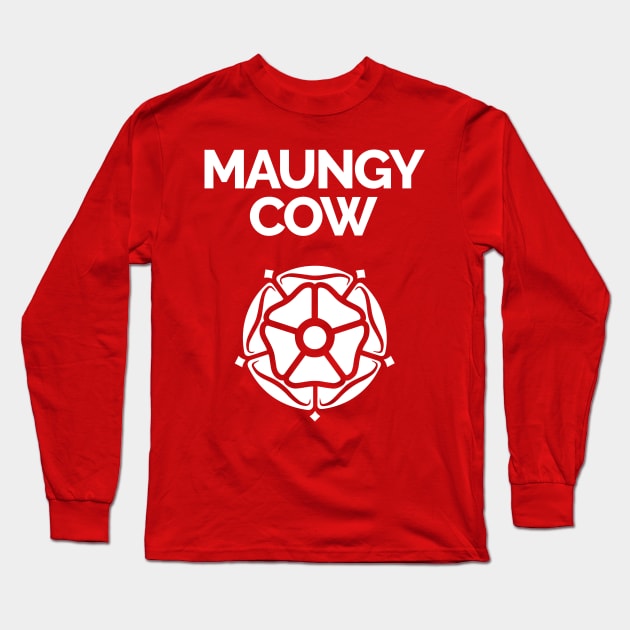 Maungy Cow Yorkshire Rose Long Sleeve T-Shirt by Yorkshire Stuff